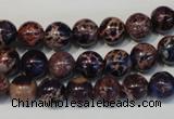 CDE362 15.5 inches 8mm round dyed sea sediment jasper beads