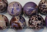 CDE368 15.5 inches 20mm round dyed sea sediment jasper beads