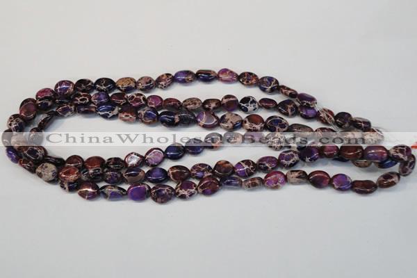 CDE389 15.5 inches 10*12mm nugget dyed sea sediment jasper beads