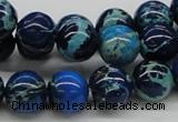 CDE45 15.5 inches 12mm round dyed sea sediment jasper beads wholesale