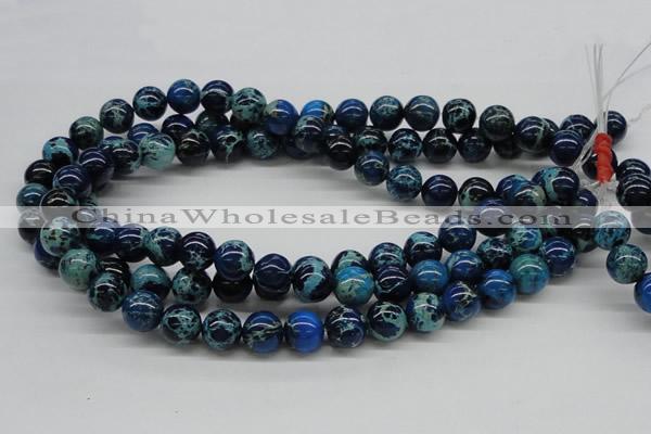 CDE45 15.5 inches 12mm round dyed sea sediment jasper beads wholesale