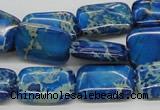CDE55 15.5 inches 13*18mm rectangle dyed sea sediment jasper beads