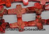 CDE566 15.5 inches 15*20mm cross dyed sea sediment jasper beads