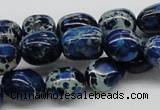 CDE63 15.5 inches 12*15mm nuggets dyed sea sediment jasper beads