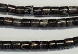 CDE670 15.5 inches 6*6mm tube dyed sea sediment jasper beads