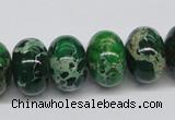 CDE73 15.5 inches 12*18mm rondelle dyed sea sediment jasper beads