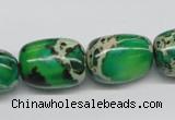 CDE74 15.5 inches 15*20mm nuggets dyed sea sediment jasper beads