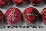 CDE764 15.5 inches 20mm round dyed sea sediment jasper beads
