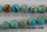 CDE803 15.5 inches 10mm round dyed sea sediment jasper beads wholesale