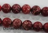 CDE823 15.5 inches 10mm round dyed sea sediment jasper beads wholesale