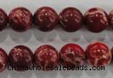 CDE824 15.5 inches 12mm round dyed sea sediment jasper beads wholesale