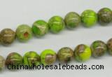 CDE83 15.5 inches 8mm round dyed sea sediment jasper beads