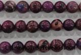CDE832 15.5 inches 8mm round dyed sea sediment jasper beads wholesale