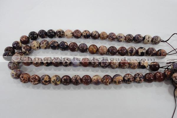 CDE845 15.5 inches 14mm round dyed sea sediment jasper beads wholesale