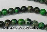 CDE956 15.5 inches 8mm round dyed sea sediment jasper beads