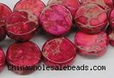 CDI17 16 inches 16mm coin dyed imperial jasper beads wholesale