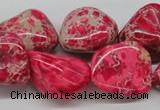 CDI27 16 inches 20*25mm nuggets dyed imperial jasper beads wholesale