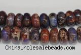 CDI371 15.5 inches 6*10mm rondelle dyed imperial jasper beads