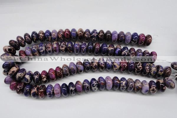 CDI374 15.5 inches 8*16mm rondelle dyed imperial jasper beads