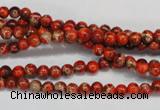 CDI490 15.5 inches 4mm round dyed imperial jasper beads