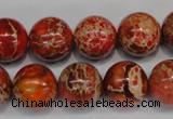 CDI495 15.5 inches 14mm round dyed imperial jasper beads