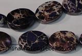 CDI710 15.5 inches 13*18mm oval dyed imperial jasper beads