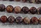 CDI843 15.5 inches 10mm round dyed imperial jasper beads wholesale