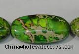 CDI942 15.5 inches 30*40mm oval dyed imperial jasper beads