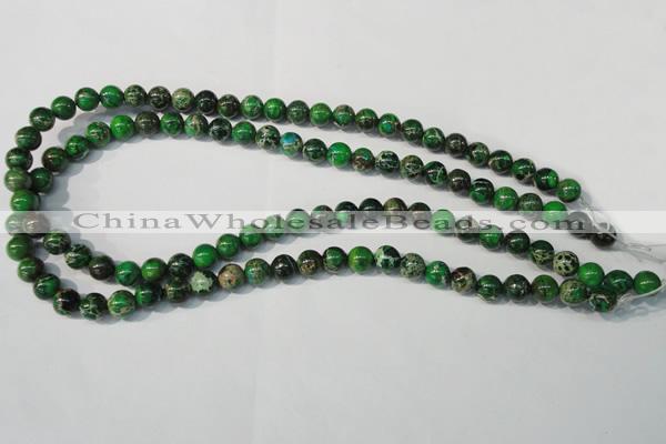 CDI956 15.5 inches 8mm round dyed imperial jasper beads
