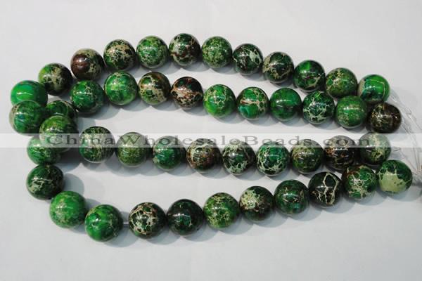 CDI958 15.5 inches 18mm round dyed imperial jasper beads