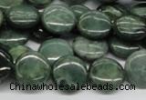 CDJ09 15.5 inches 14mm flat round Canadian jade beads wholesale