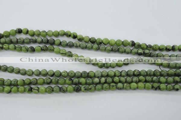 CDJ139 15.5 inches 6mm round Canadian jade beads wholesale