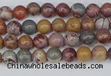 CDJ400 15.5 inches 4mm round sonoran dendritic jasper beads