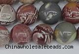 CDJ404 15.5 inches 12mm round sonoran dendritic jasper beads