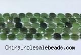 CDJ411 15.5 inches 10mm faceted square Canadian jade beads