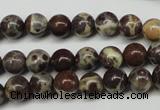 CDM02 15.5 inches 6mm round African dalmatian jasper beads