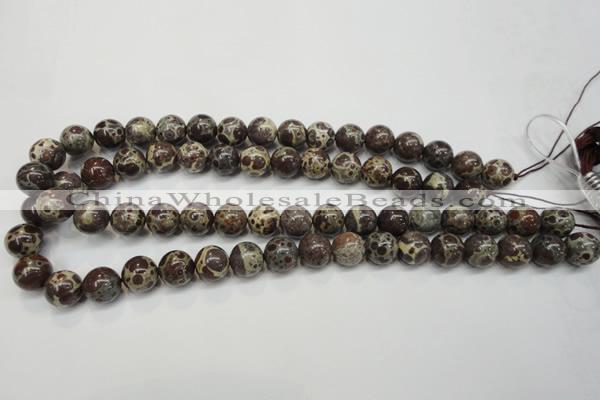 CDM05 15.5 inches 12mm round African dalmatian jasper beads