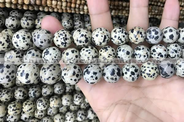 CDM95 15.5 inches 14mm round dalmatian jasper beads wholesale