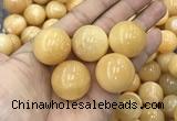 CDN07 25mm round yellow jade decorations wholesale