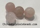 CDN1001 20mm round rose quartz decorations wholesale