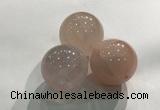 CDN1032 30mm round rose quartz decorations wholesale