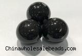 CDN1059 30mm round snowflake obsidian decorations wholesale