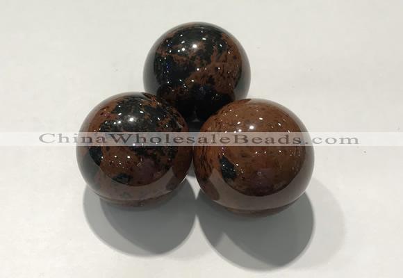 CDN1062 30mm round mahogany obsidian decorations wholesale