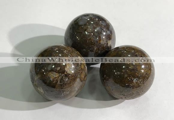 CDN1067 30mm round opal decorations wholesale