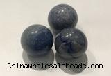 CDN1071 30mm round blue aventurine decorations wholesale