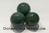 CDN1077 30mm round green biotite decorations wholesale