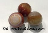 CDN1095 30mm round agate decorations wholesale