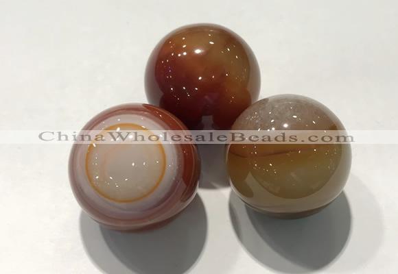 CDN1095 30mm round agate decorations wholesale