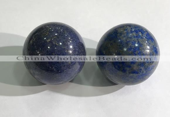 CDN1243 40mm round lapis lazuli decorations wholesale