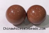 CDN1256 40mm round goldstone decorations wholesale